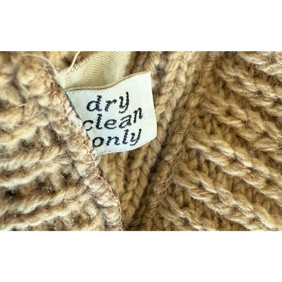 Vtg Pendleton Shetland Wool Sweater Zip Cardigan Mens L USA Chunky Knit Grandpa - Picture 7 of 10